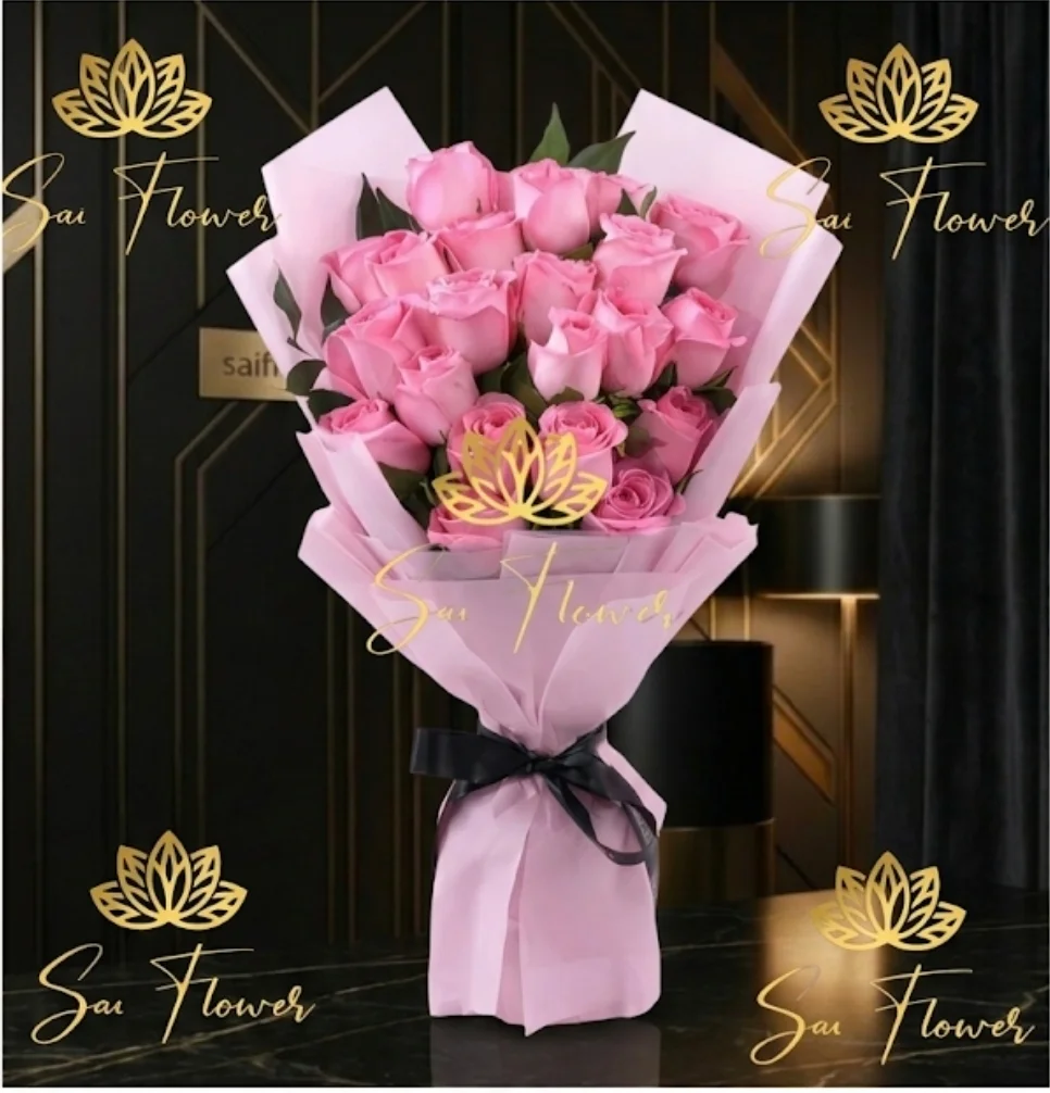 The Enchanting Pink Premium Rose Bouquet - SaiFlower Delhi Florist