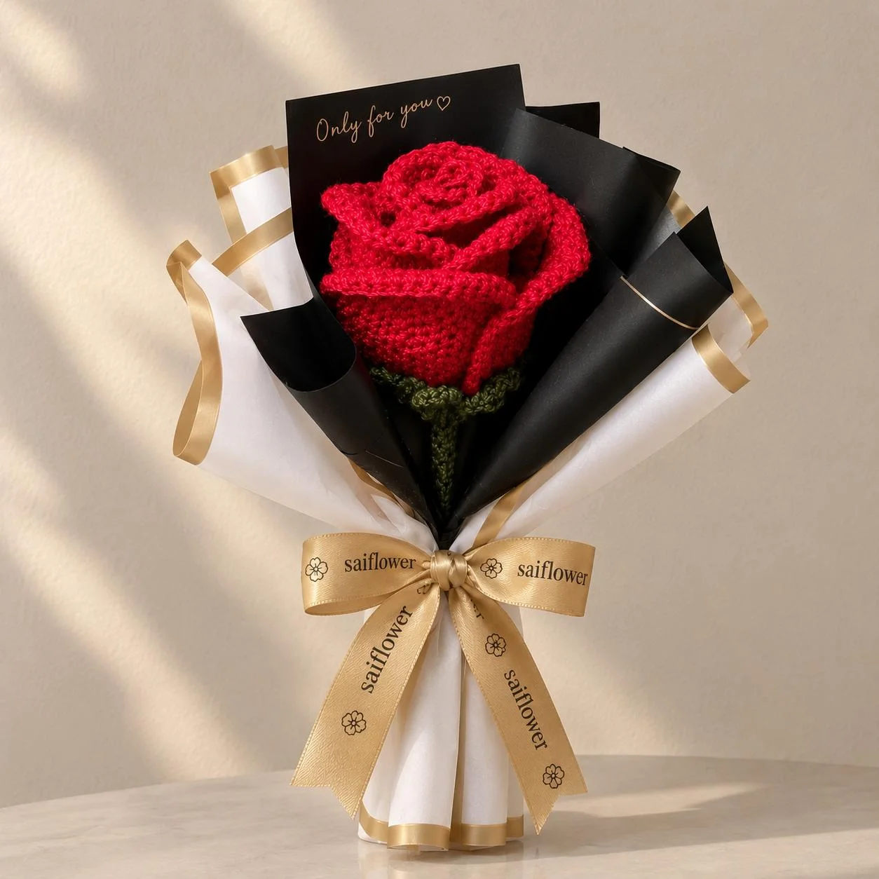 Handcrafted Red Rose Bouquet