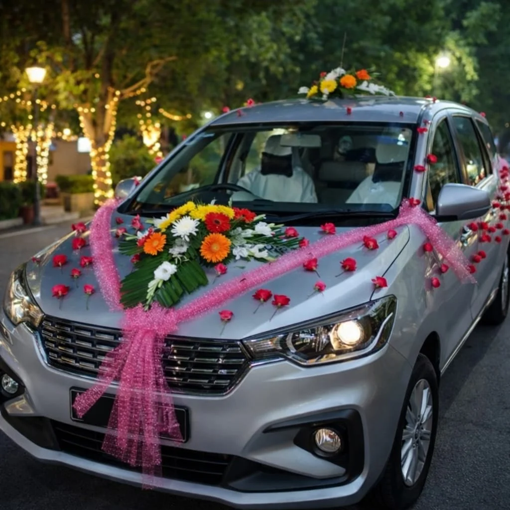 Ultimate Guide to Wedding Car Decoration: From Traditional Om Designs to Luxury Floral Drapes