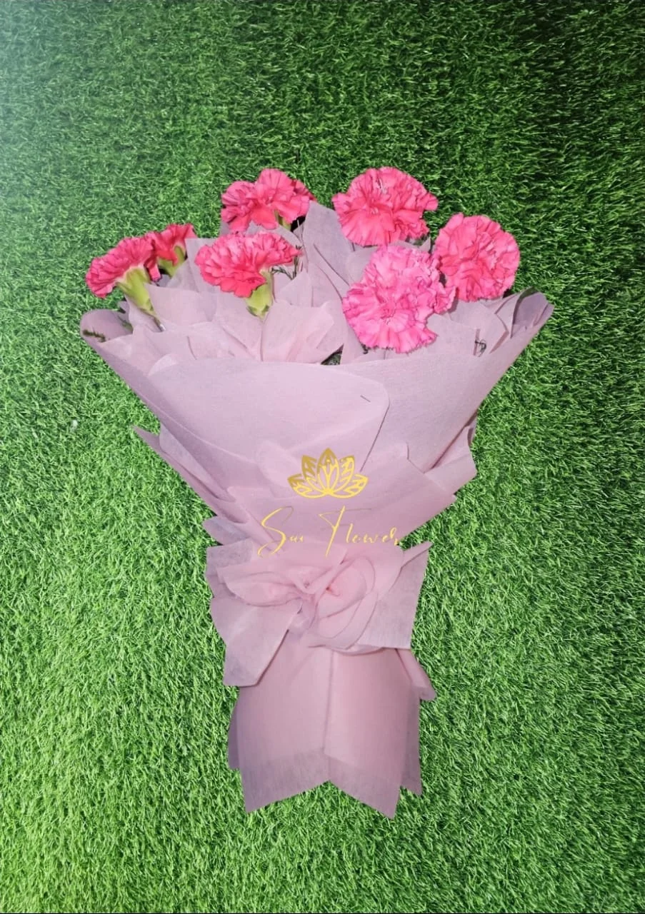 Premium Pink Carnation Bouquet – A Soft & Elegant Floral Gift for Every Occasion
