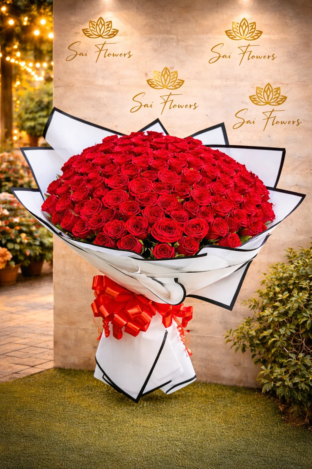 Luxury 100 Red Roses Bouquet – The Ultimate Grand Romantic Surprise